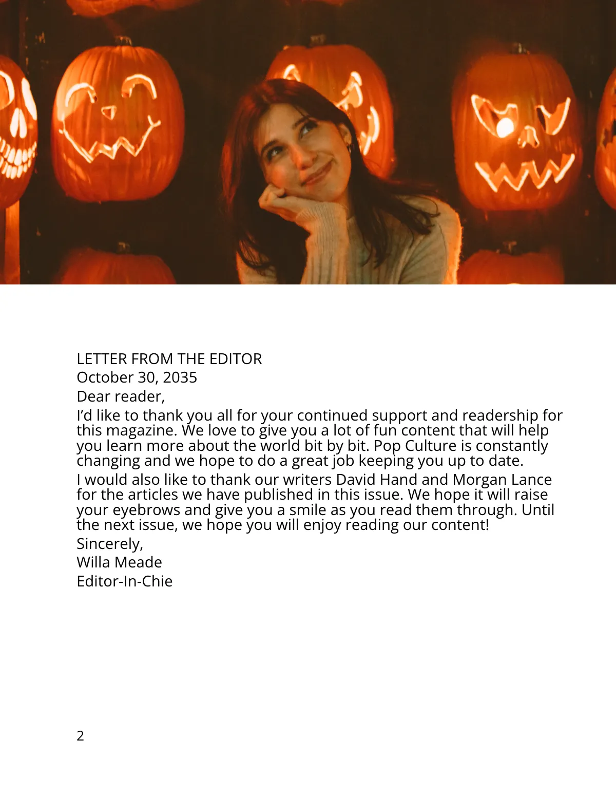 Free Sample Magazine Blogger Template to Edit Online