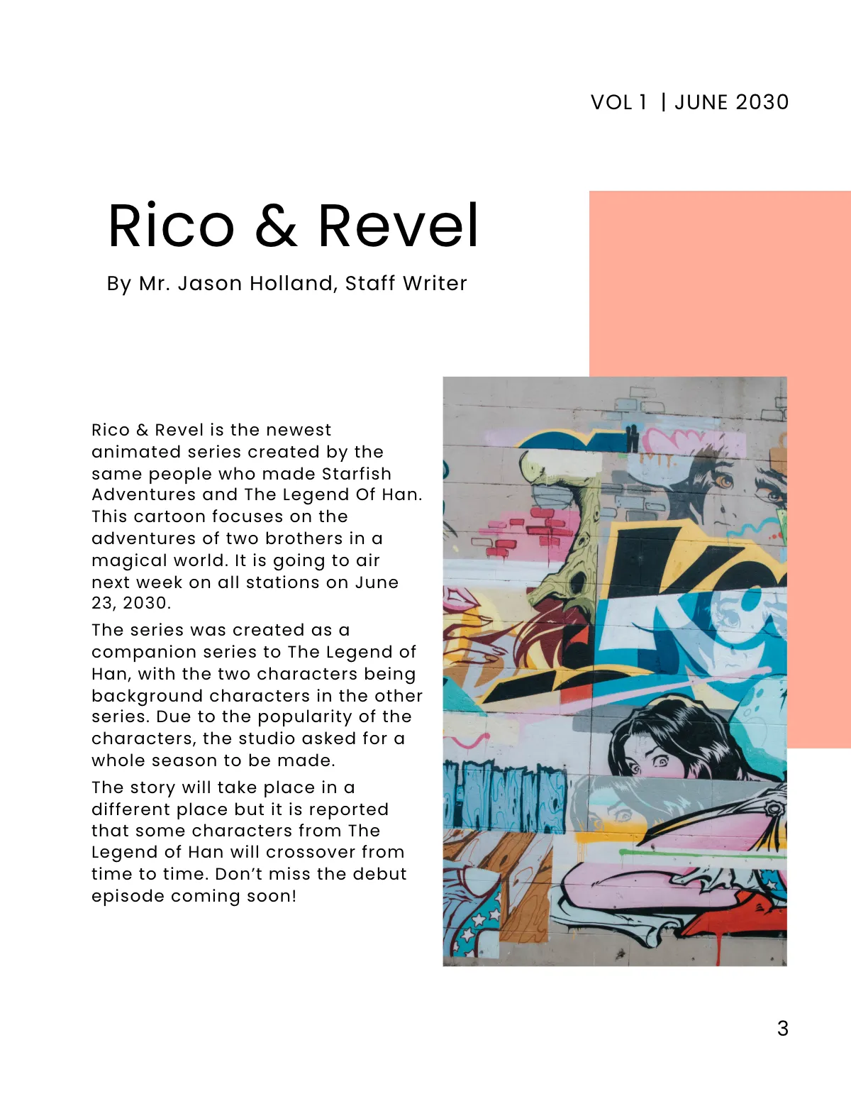 Free Children's News Magazine Template to Edit Online