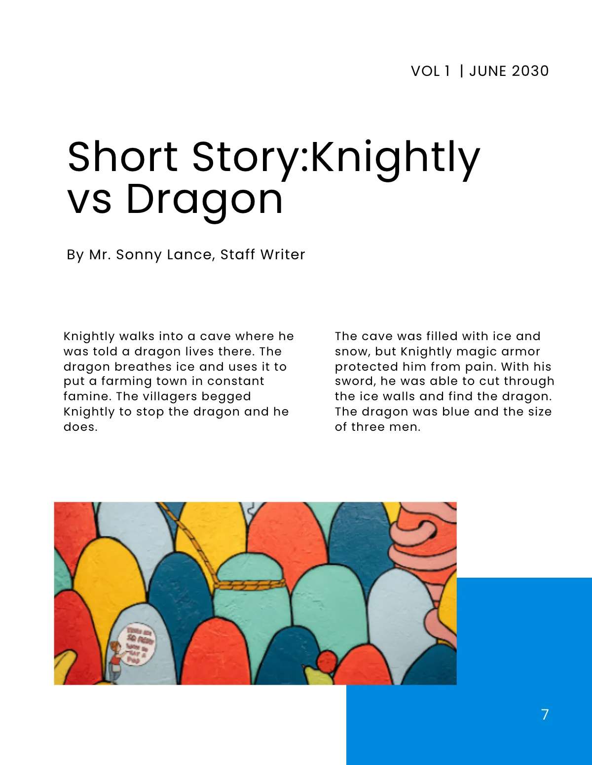 Free Children's News Magazine Template to Edit Online