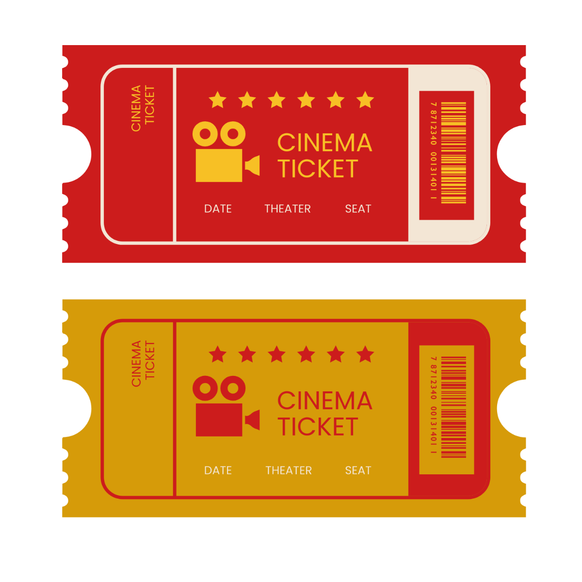 Free Theater Ticket Vector Template