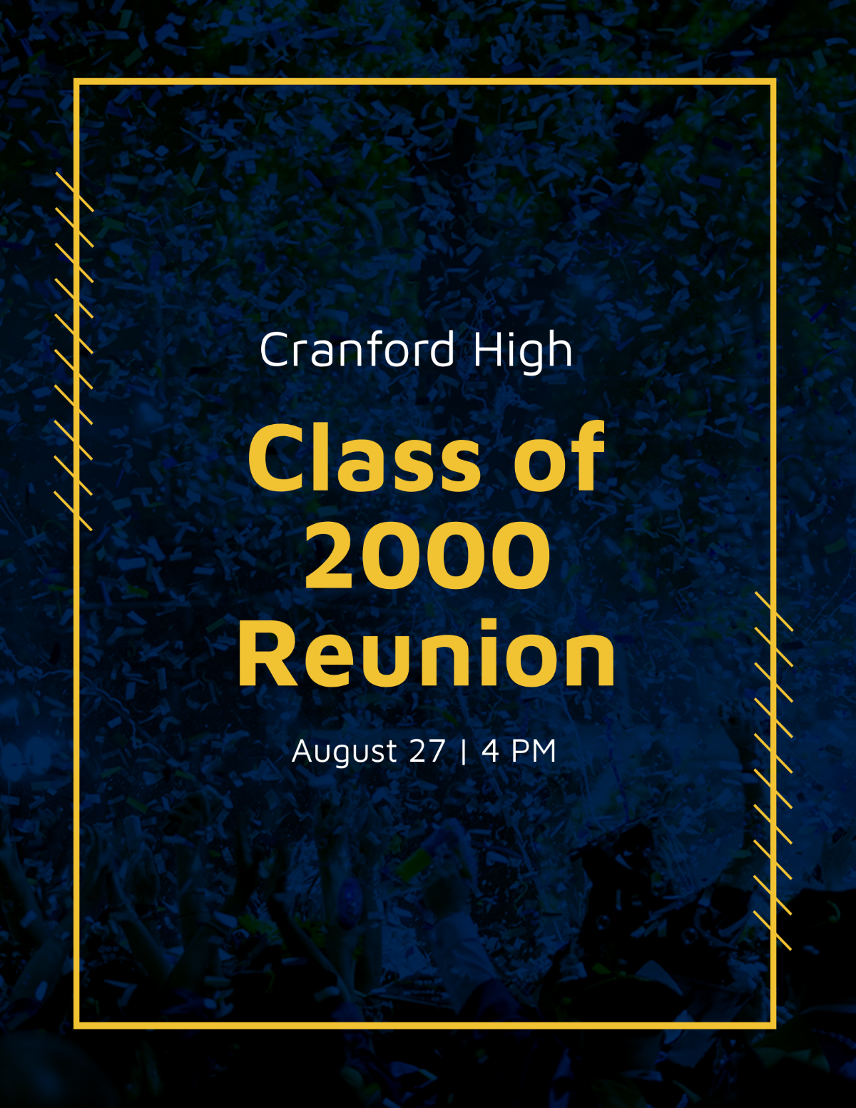 School Reunion Invitation Flyer Template - Edit Online & Download