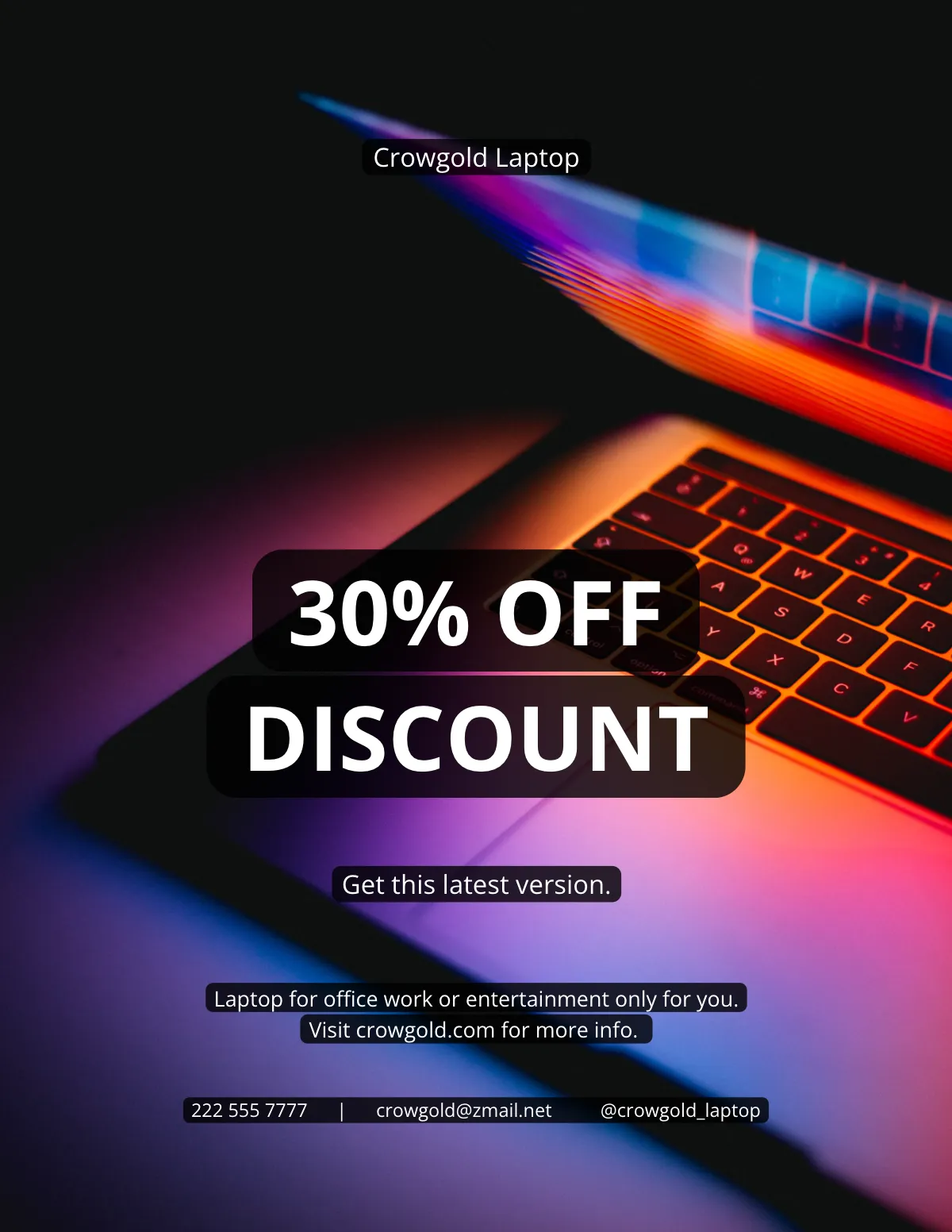 Free Digital Advertising Magazine Template to Edit Online