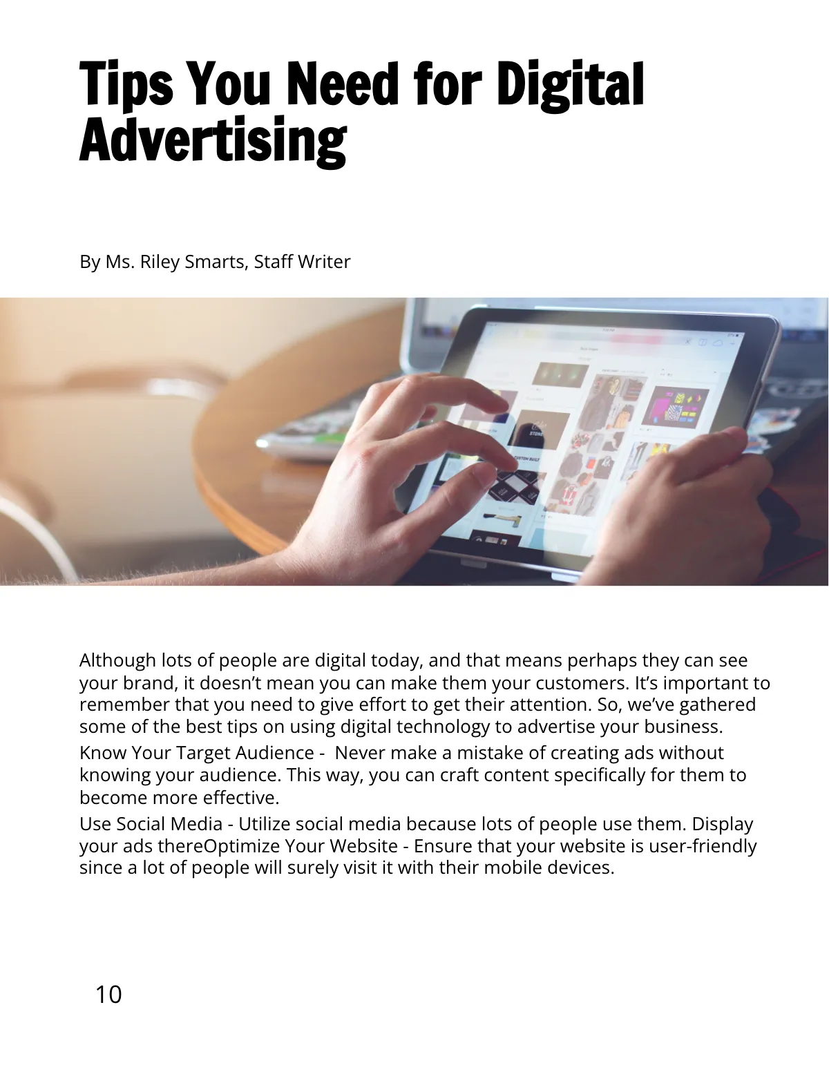 Free Digital Advertising Magazine Template to Edit Online