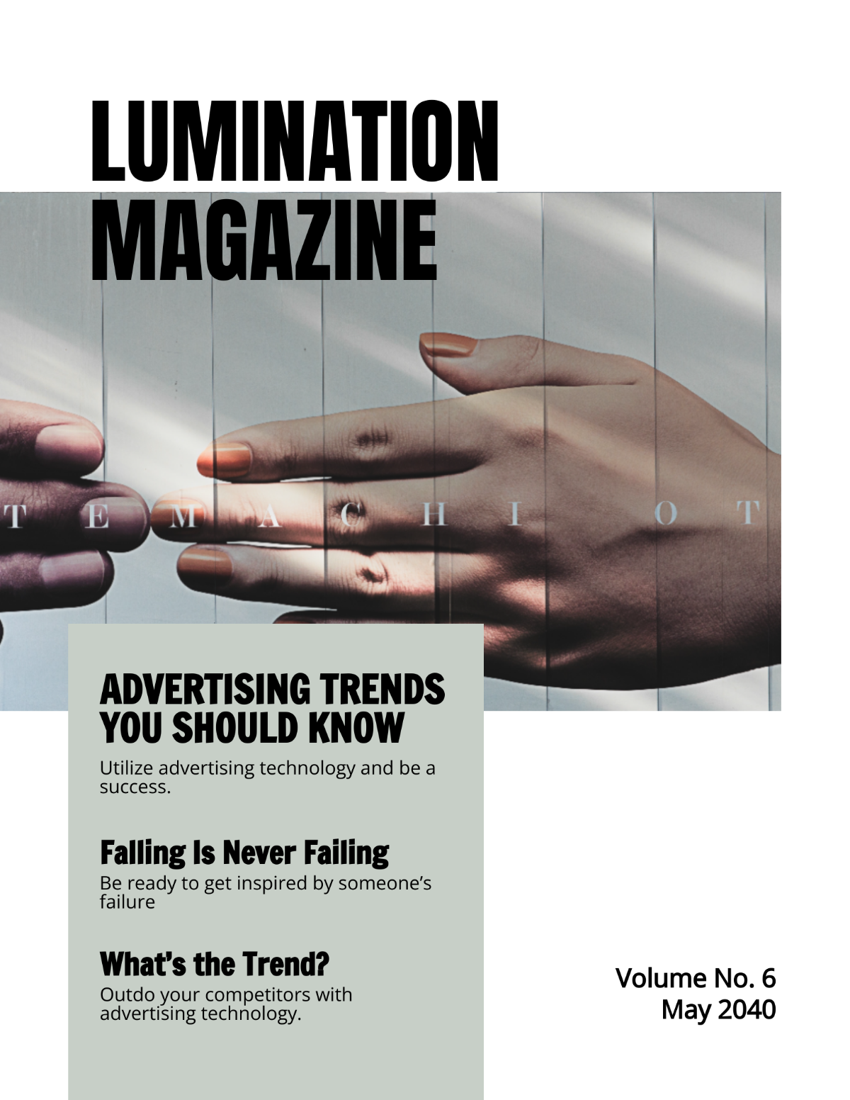 Free Digital Advertising Magazine Template