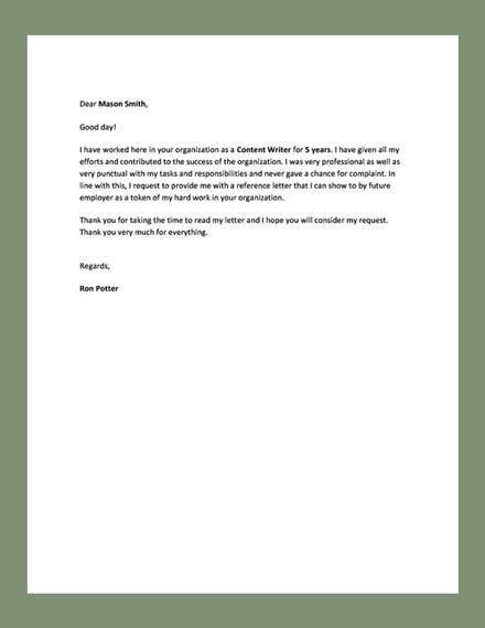 Professional Request Letter Template - Google Docs, Word | Template.net