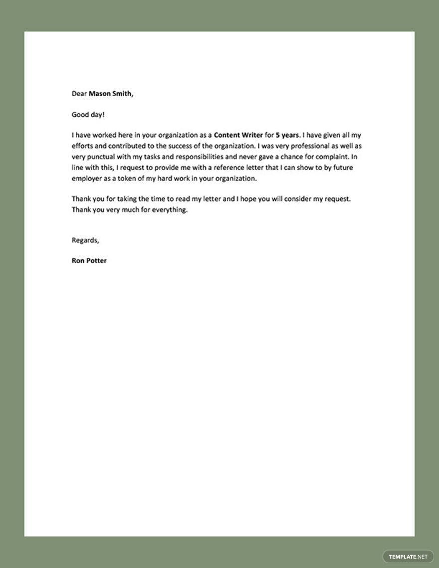 Request Letter Template Microsoft Word - Free Word Template