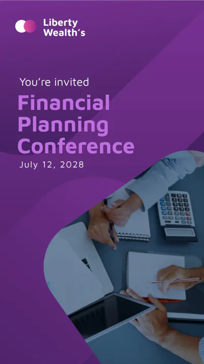 Free Conference Invitation Instagram Story Template to Edit Online