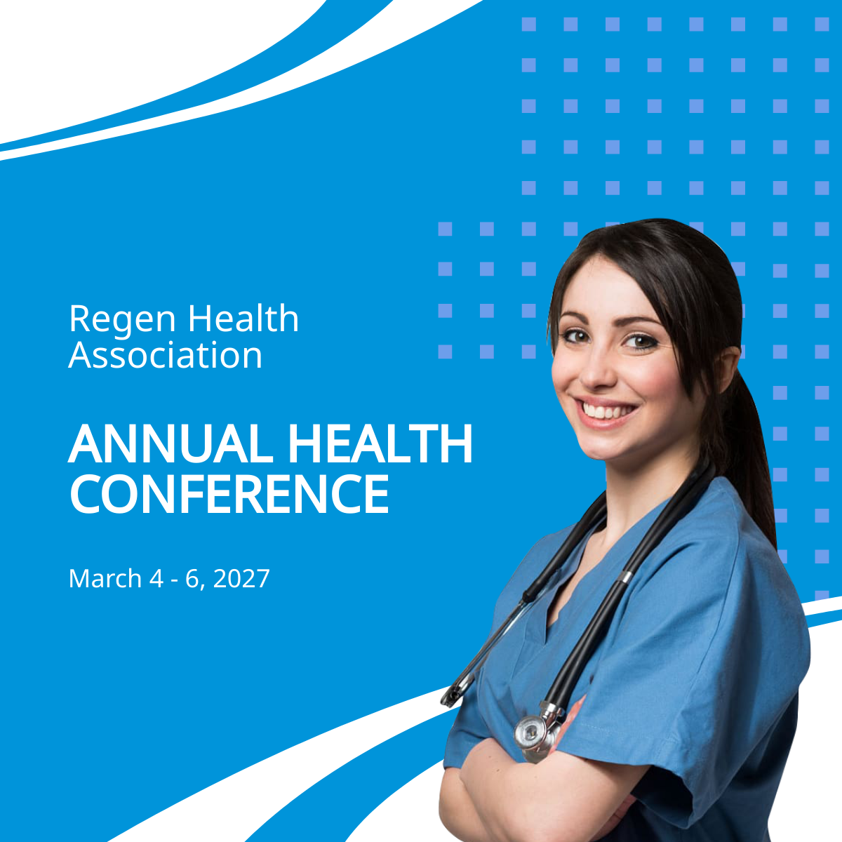 Health Conference Linkedin Post Template