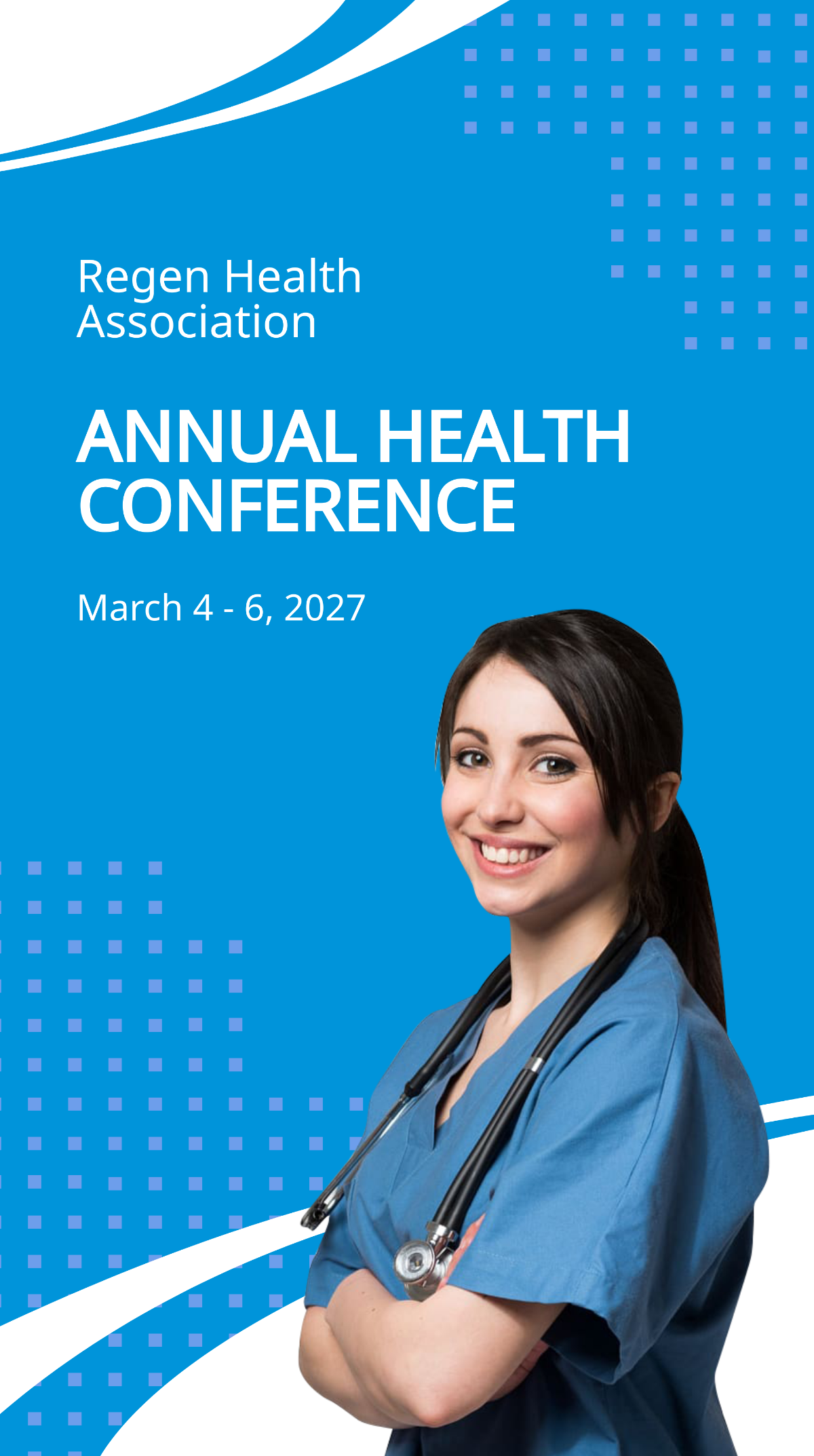 Health Conference Whatsapp Post Template