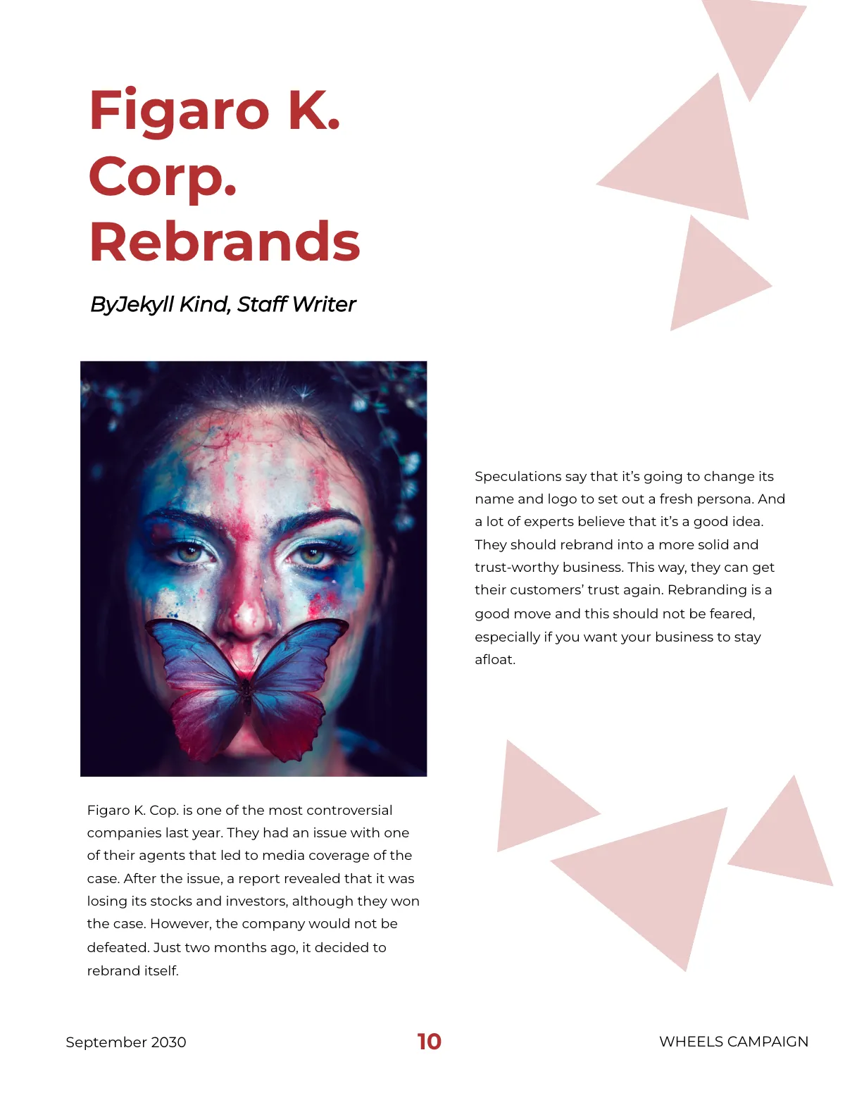 Free Campaign Advertising Magazine Template to Edit Online