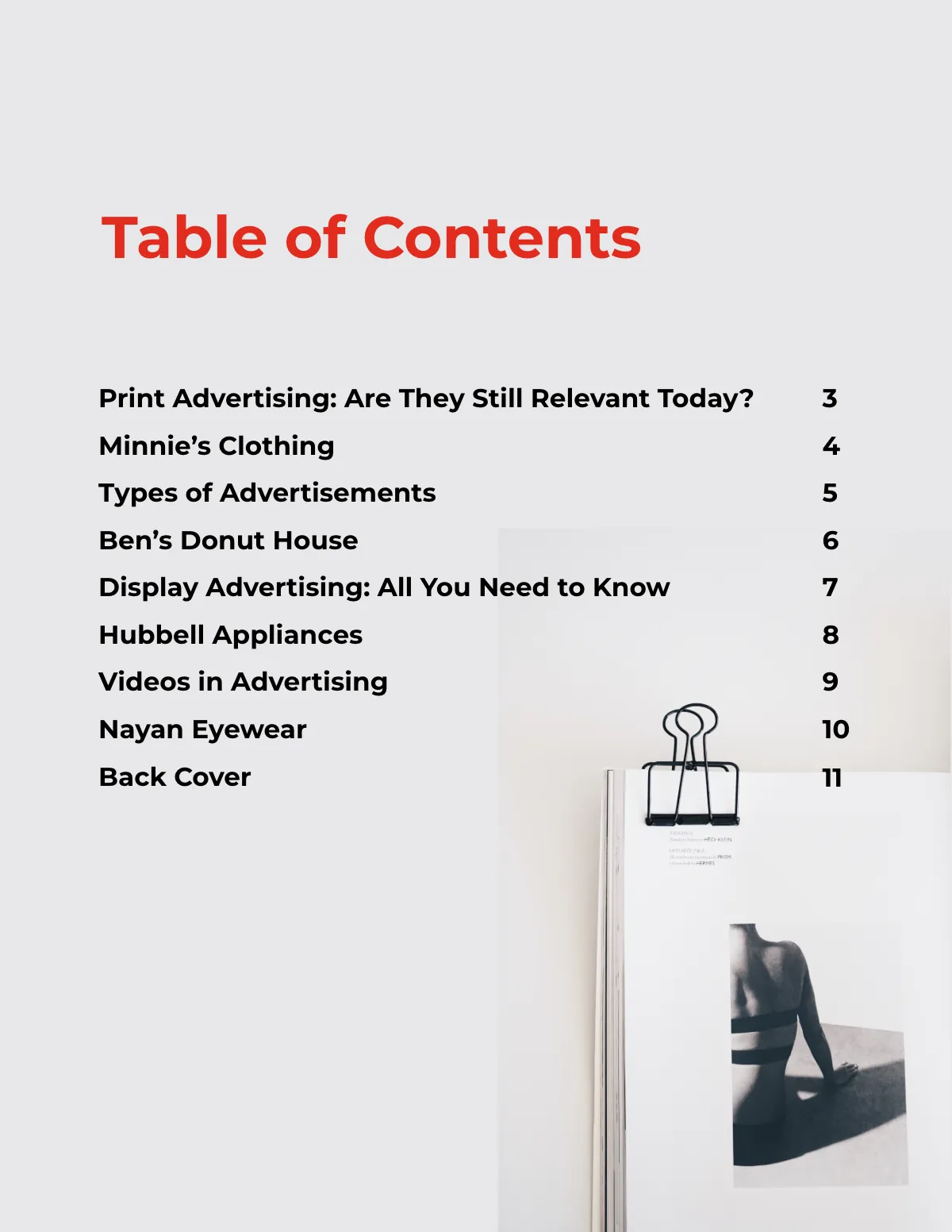 Free Creative Advertising Magazine Template to Edit Online