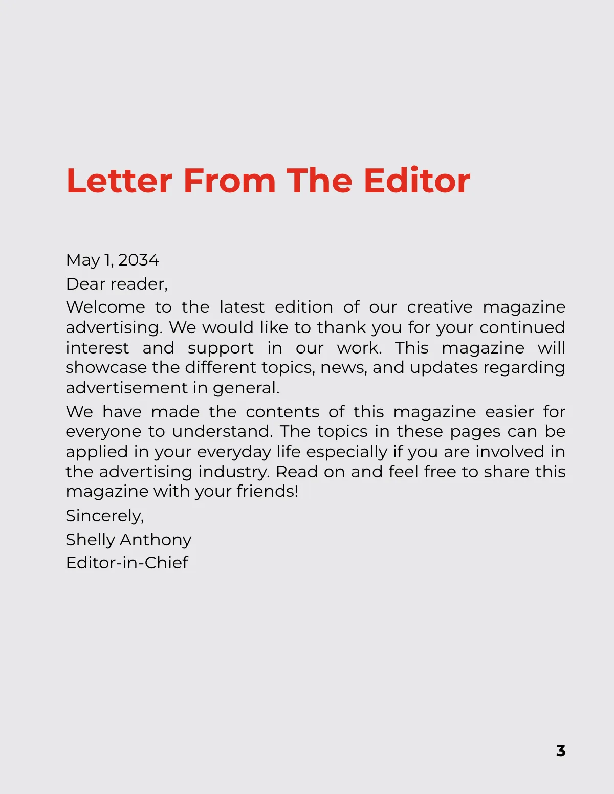 Free Creative Advertising Magazine Template to Edit Online