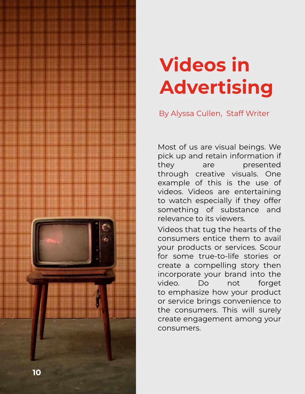 Free Creative Advertising Magazine Template to Edit Online