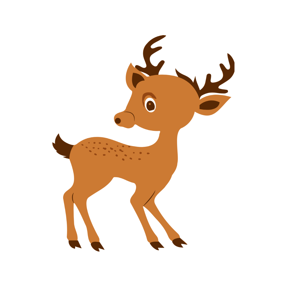 Baby Deer Vector Template