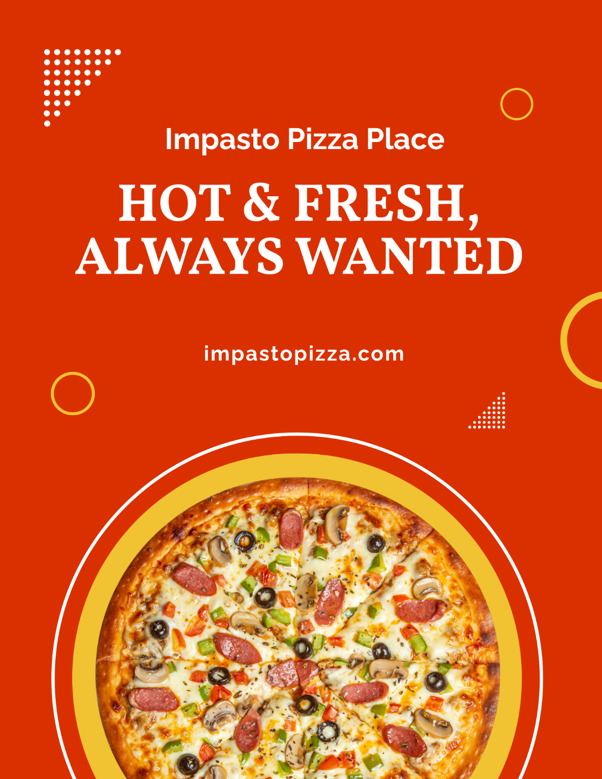 Pizza Advertisement Flyer Template - Edit Online & Download