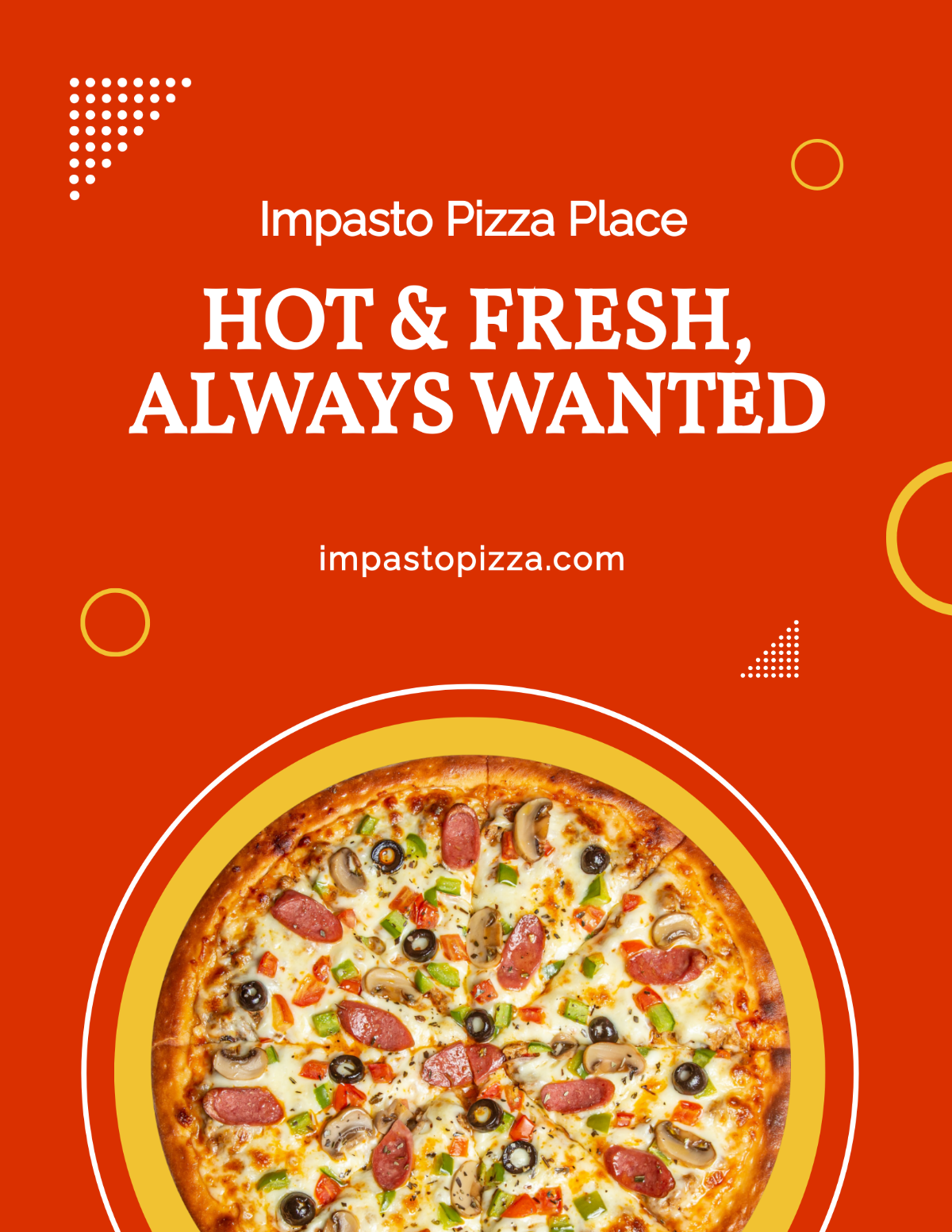 Free Pizza Advertisement Flyer Template