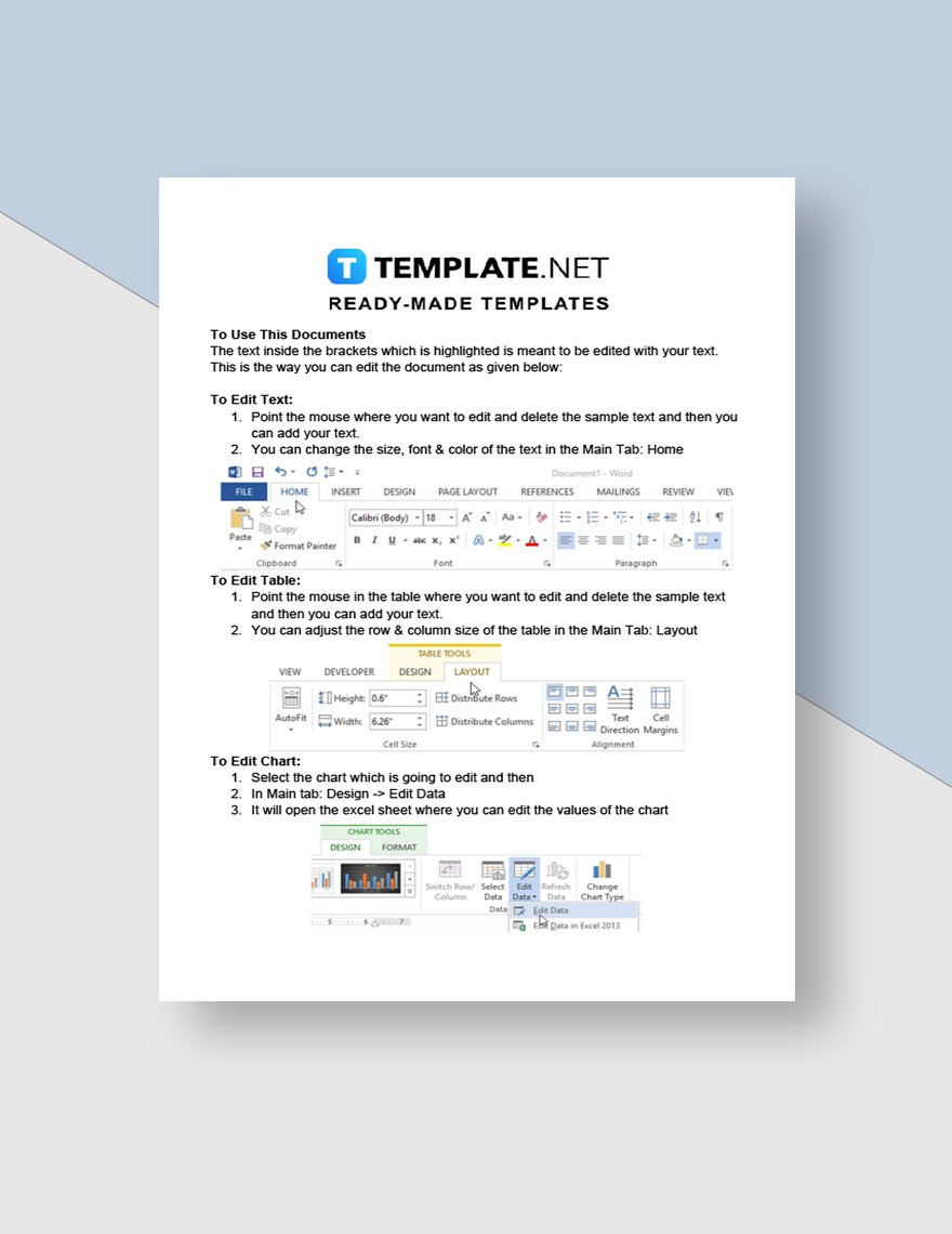 Letter Template of Intent for Purchase Instructions