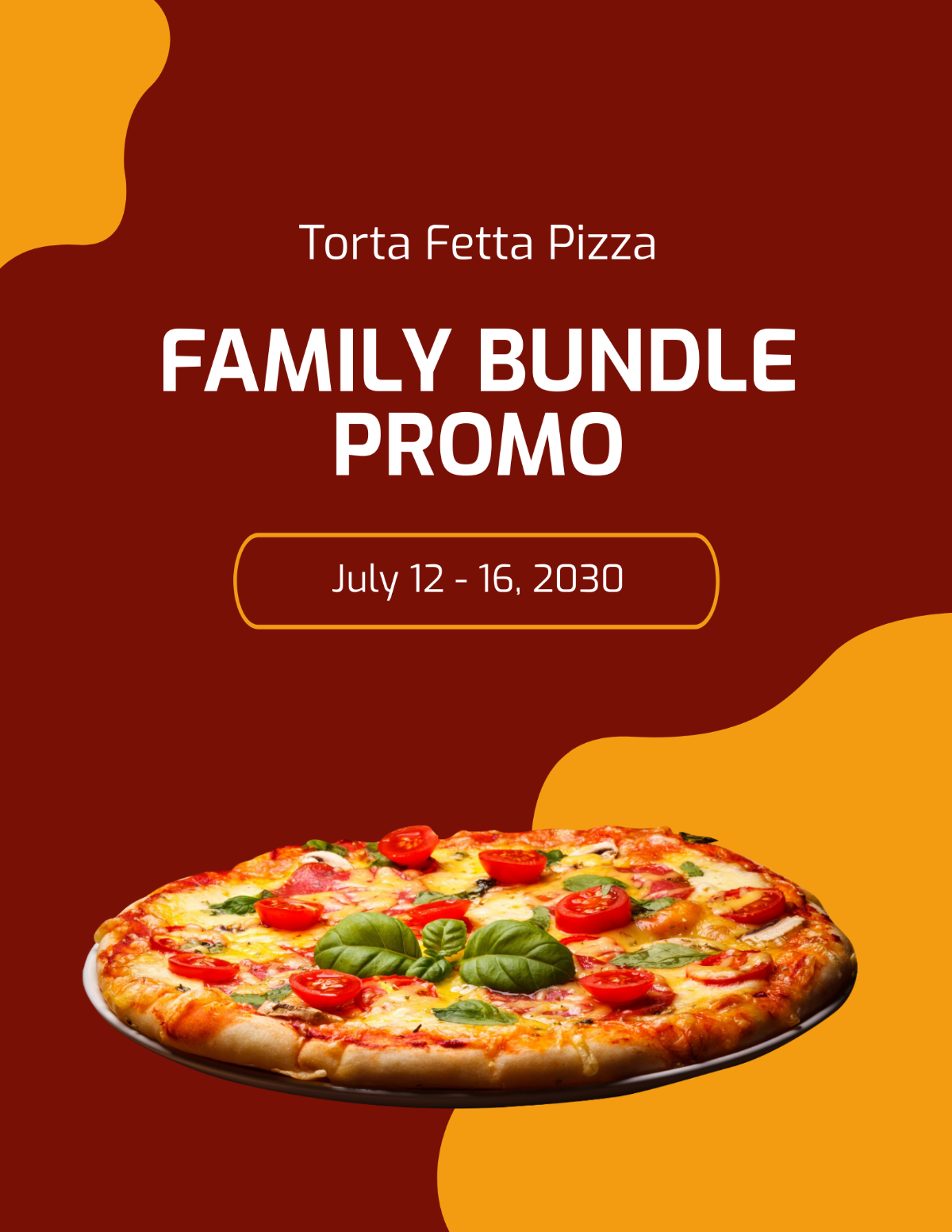 Free Pizza Promo Flyer Template