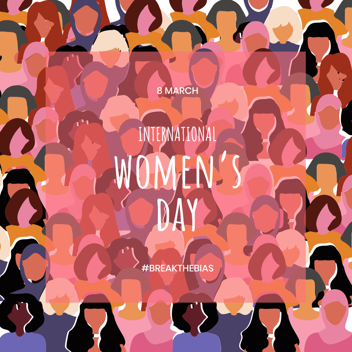 Women's Day Background Vector Template