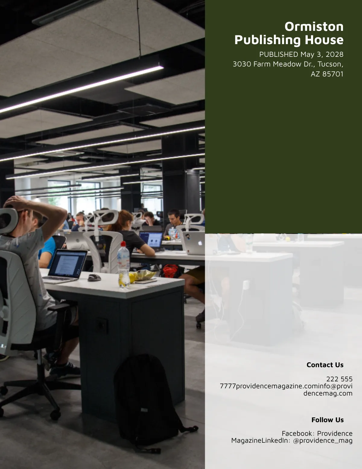 Free Project Management Magazine Template to Edit Online