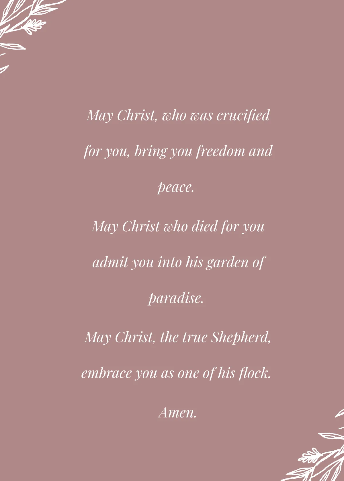 Free Catholic Funeral Prayer Card Template to Edit Online