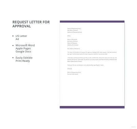 Free Loan Request Letter Template: Download 700+ Letters in Word, Pages ...