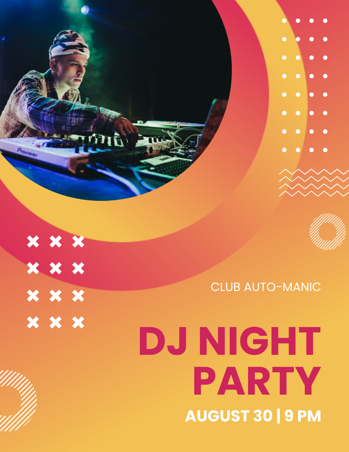 Dj Night Flyer Template - Edit Online & Download