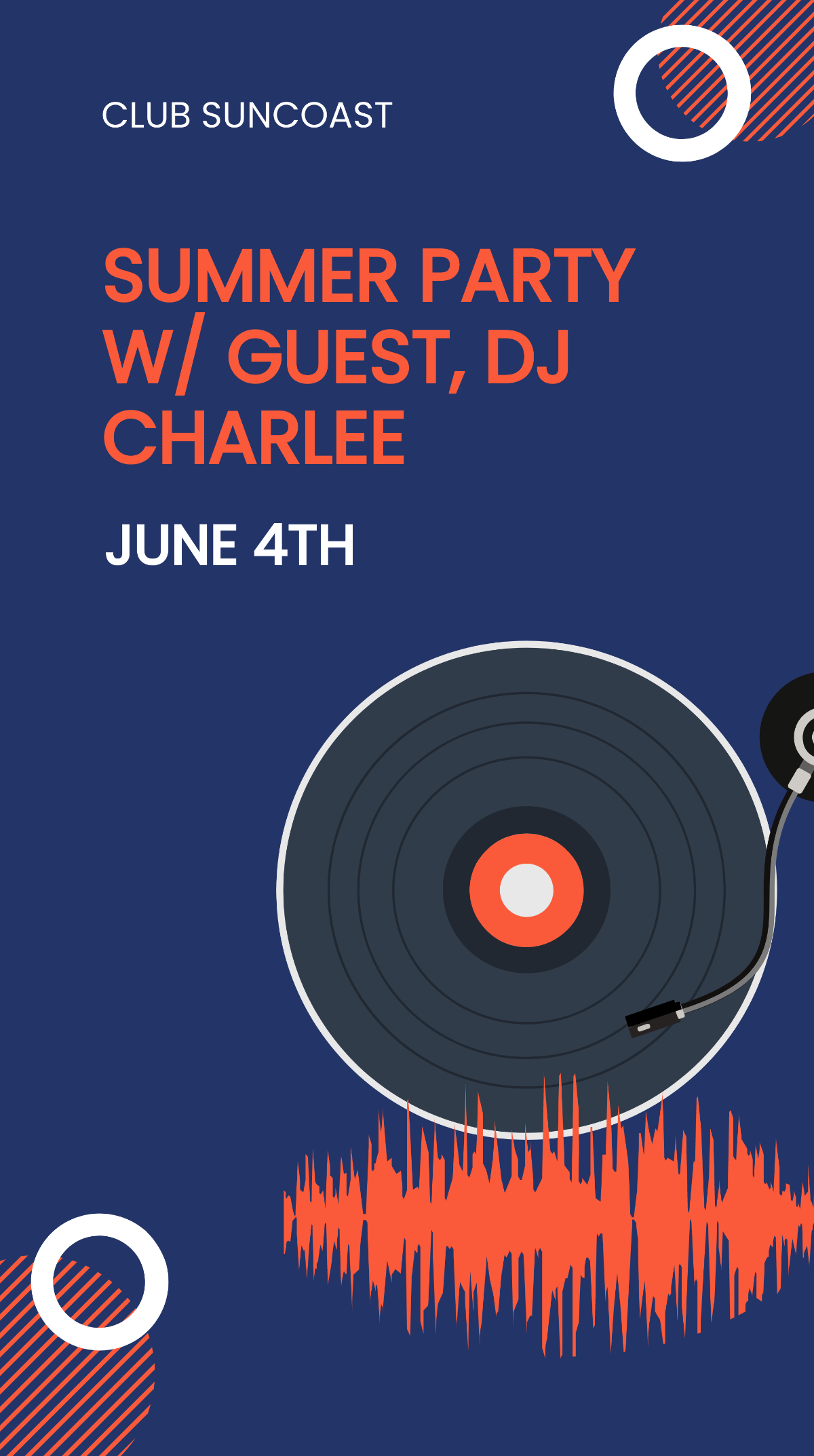 Free Guest Dj Party Instagram Story Template