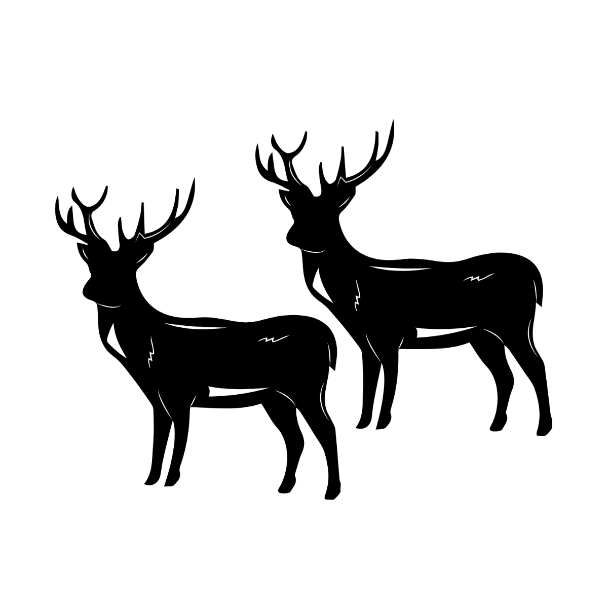 Wild Deer Vector Template