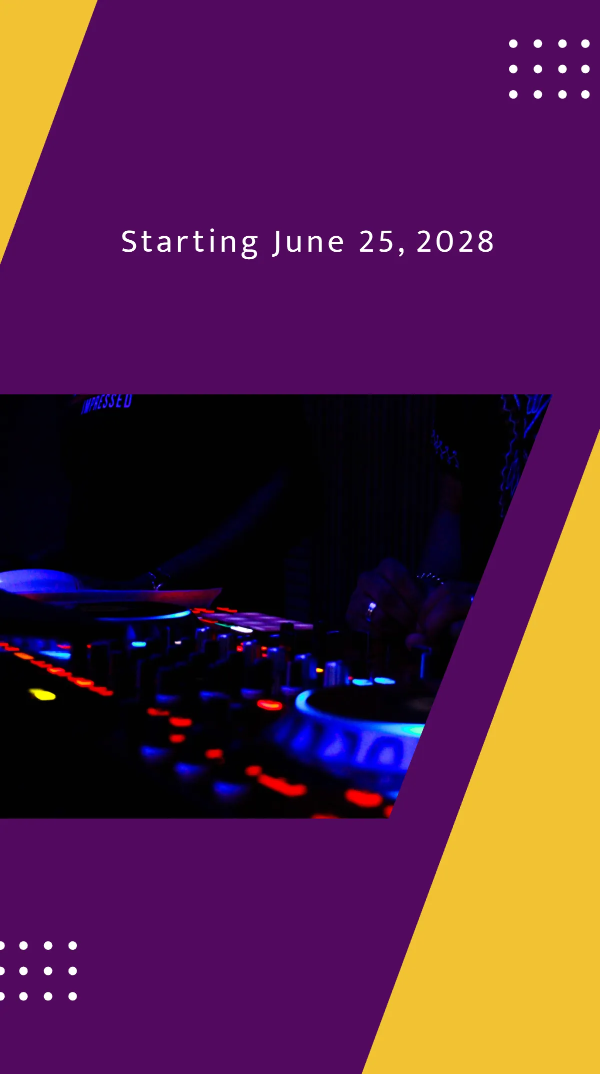 Free Dj Tour Instagram Story Template to Edit Online