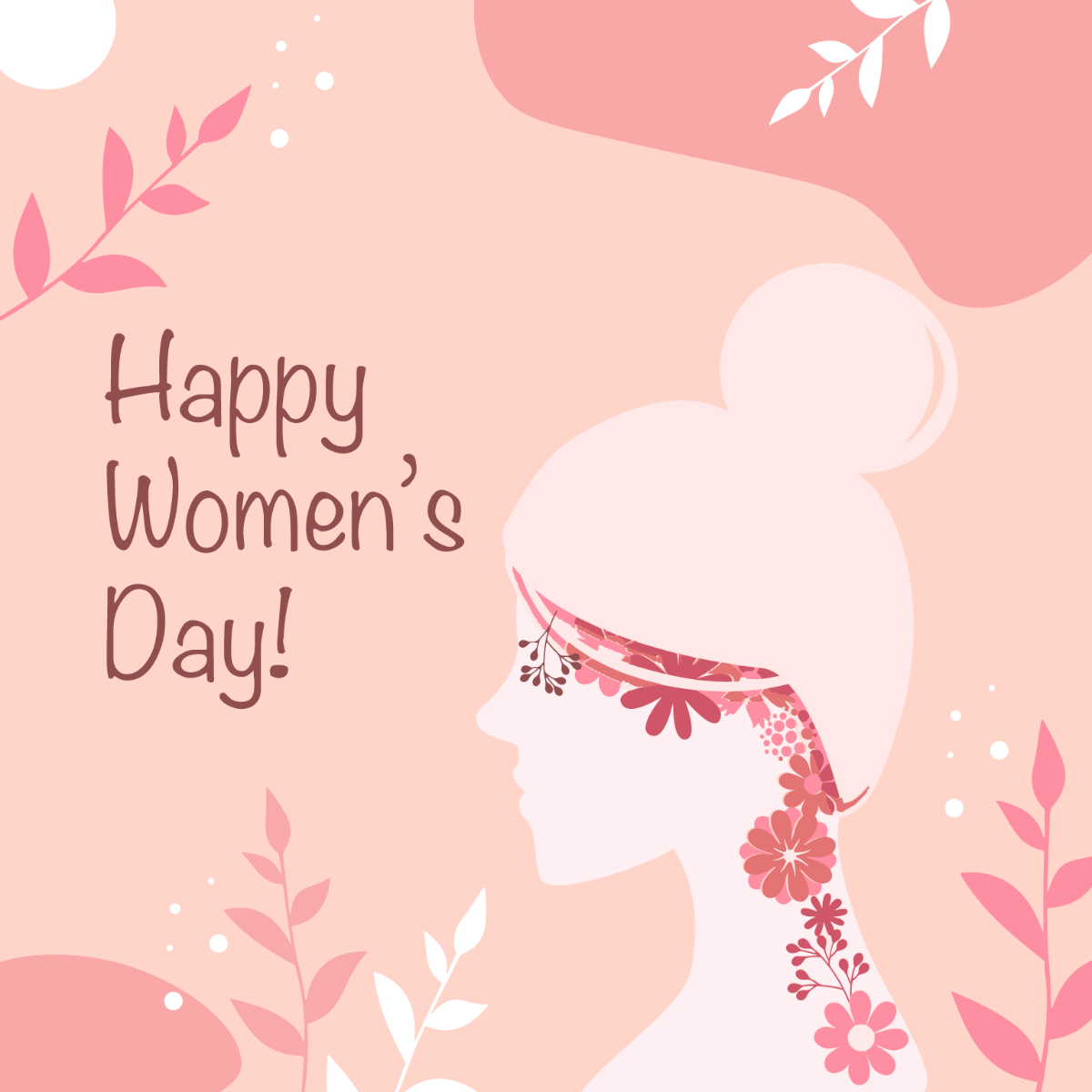 Women's Day Wishes Vector Template