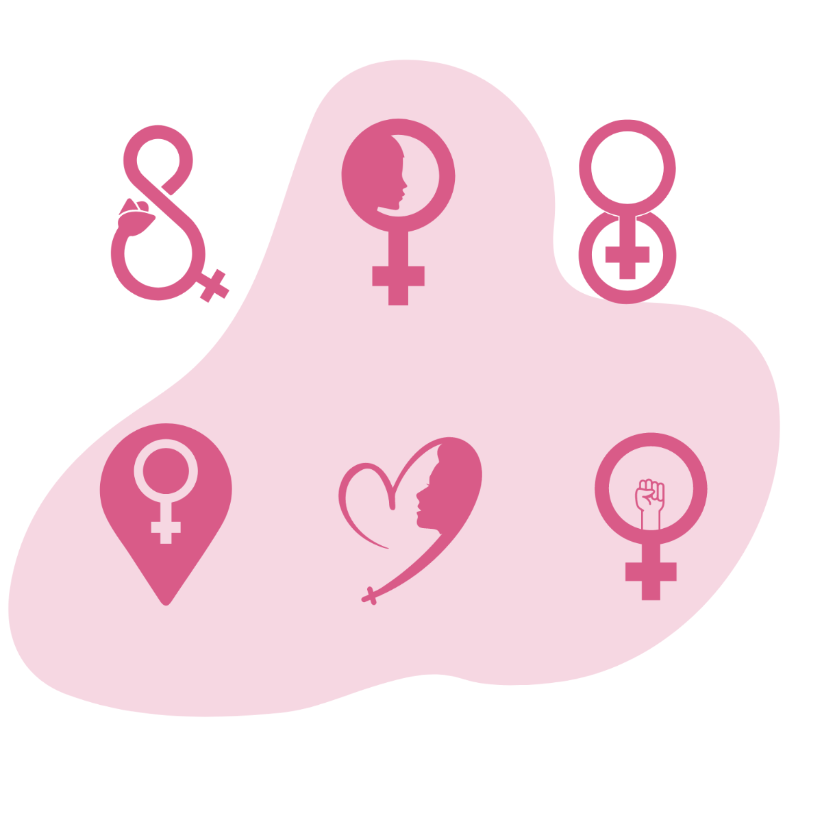 Women's Day Icon Vector Template