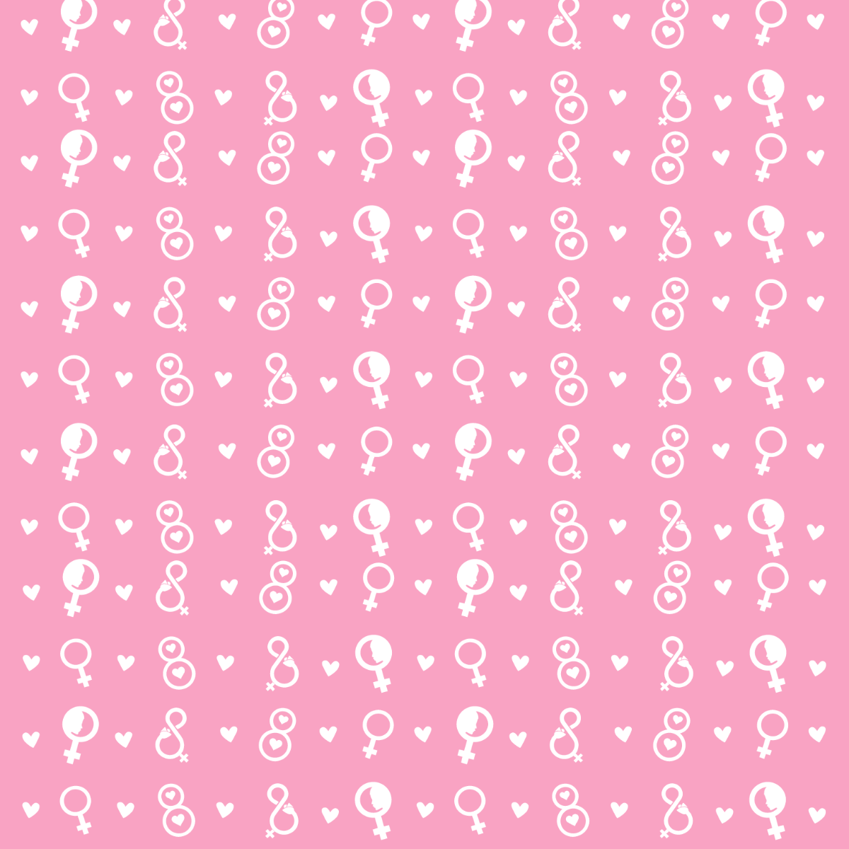 Women's Day Pattern Vector Template