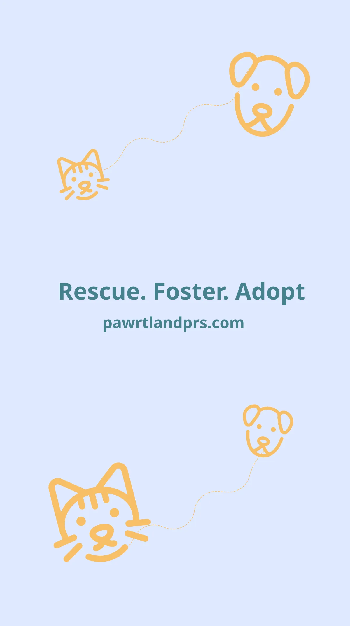 Free Pet Rescue Instagram Story Template to Edit Online