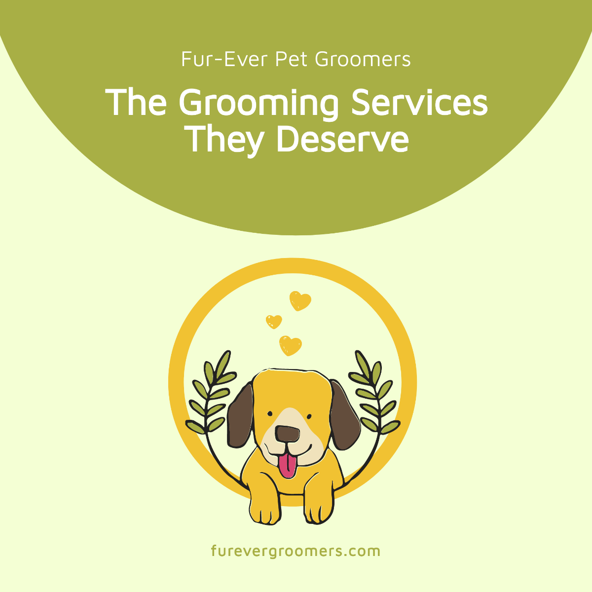 Pet Grooming Service Instagram Post Template