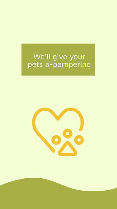 Free Pet Grooming Service Instagram Story Template to Edit Online