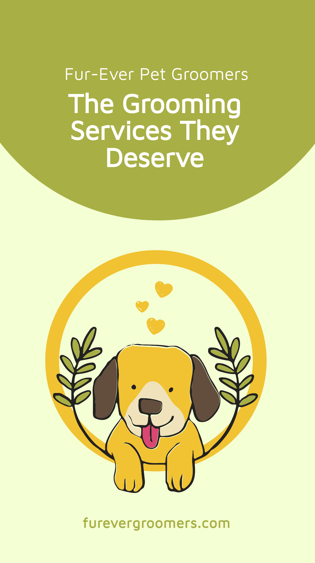 Pet Grooming Service Whatsapp Post Template