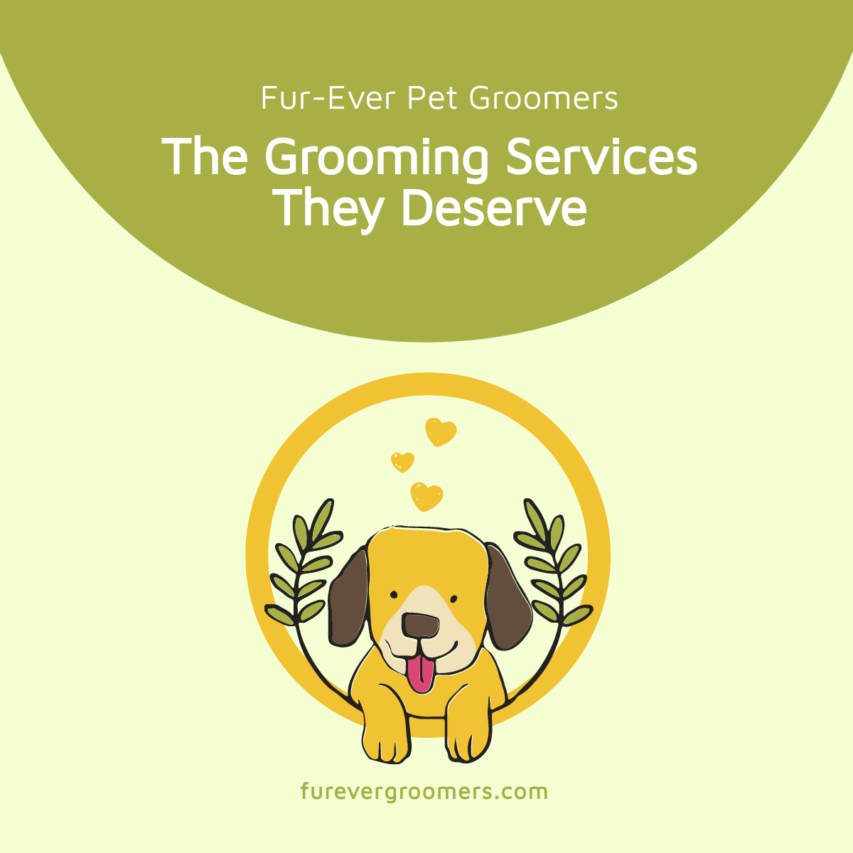 Pet Grooming Service Linkedin Post Template