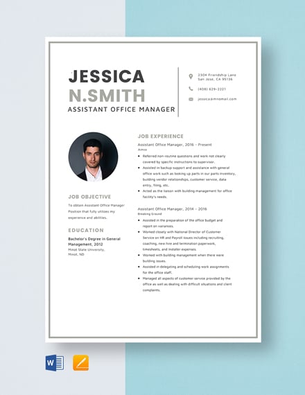Free Two Page Resume Templates Edit Download Template Net