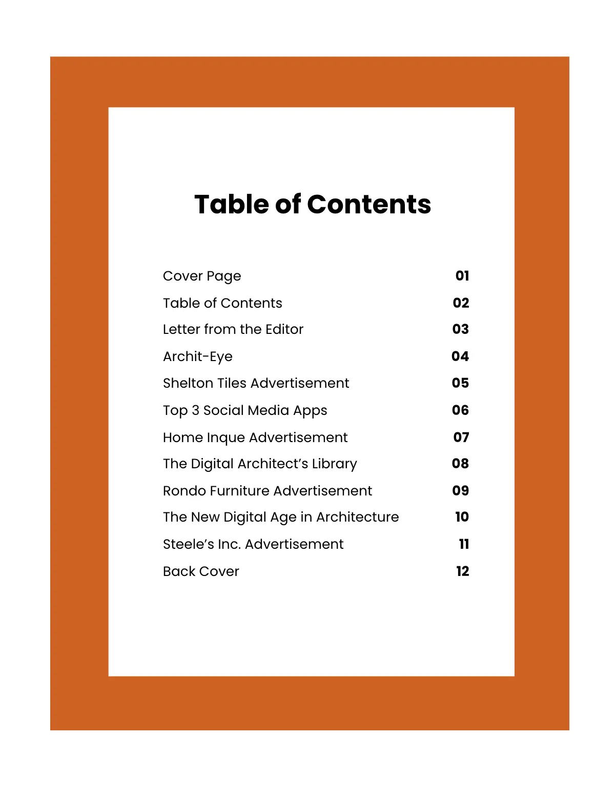 Free Digital Architecture Magazine Template to Edit Online