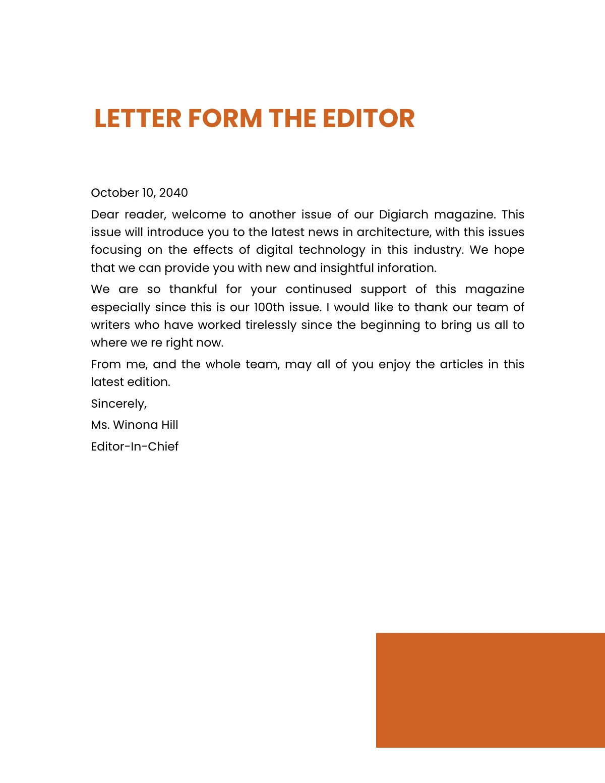 Free Digital Architecture Magazine Template to Edit Online