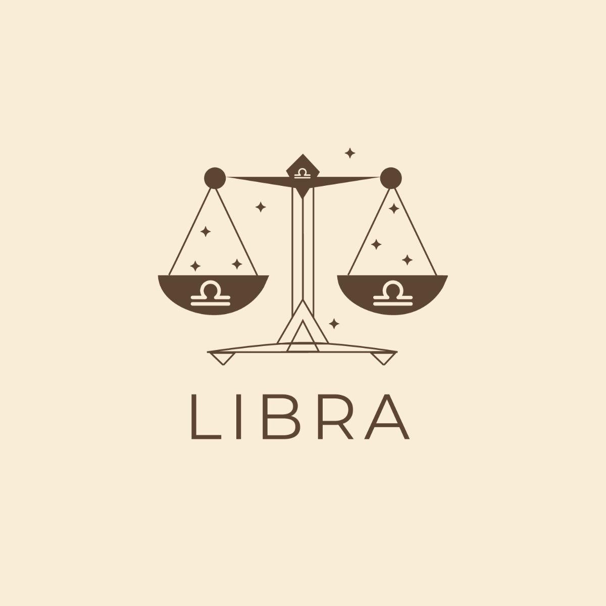 Libra Logo Vector Template