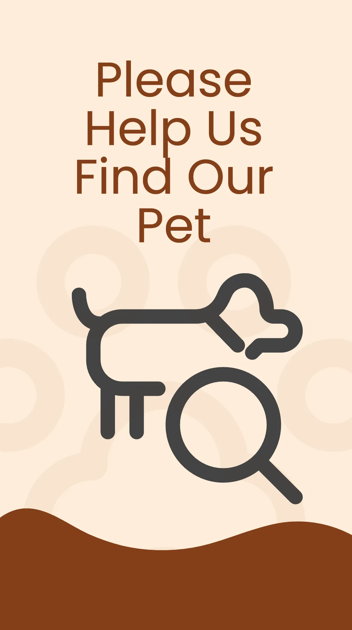 Free Pet Missing Instagram Story Template to Edit Online
