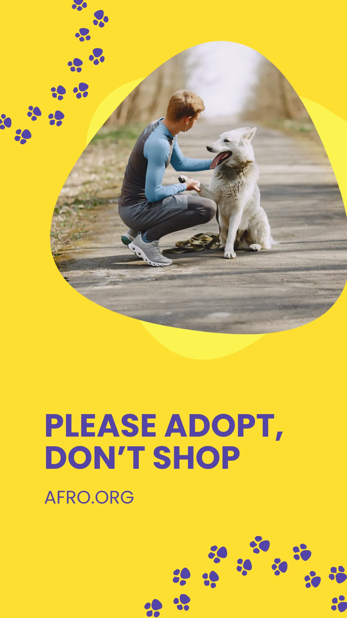 Free Adopt A Pet Instagram Story Template to Edit Online