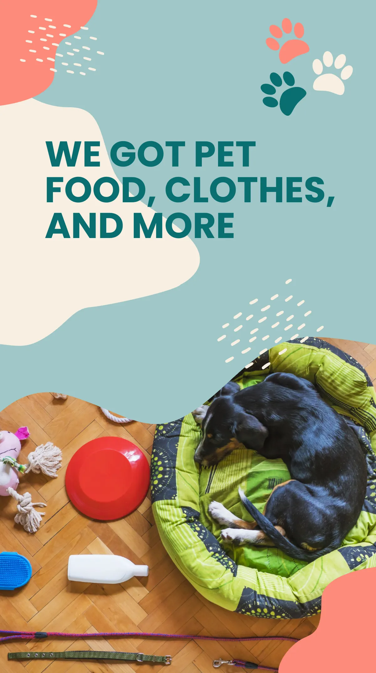 Free Pet Shop Instagram Story Template to Edit Online