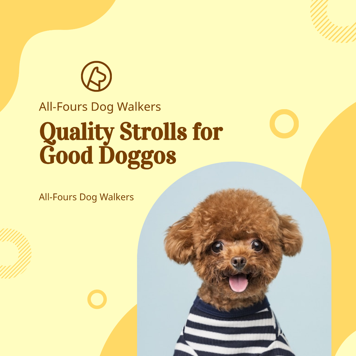 Free Dog Walker Instagram Post Template