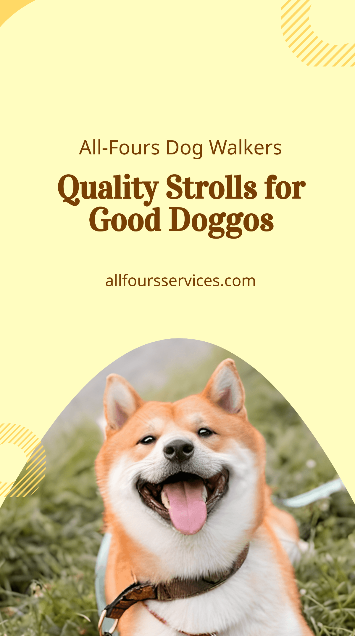 Free Dog Walker Instagram Story Template to Edit Online
