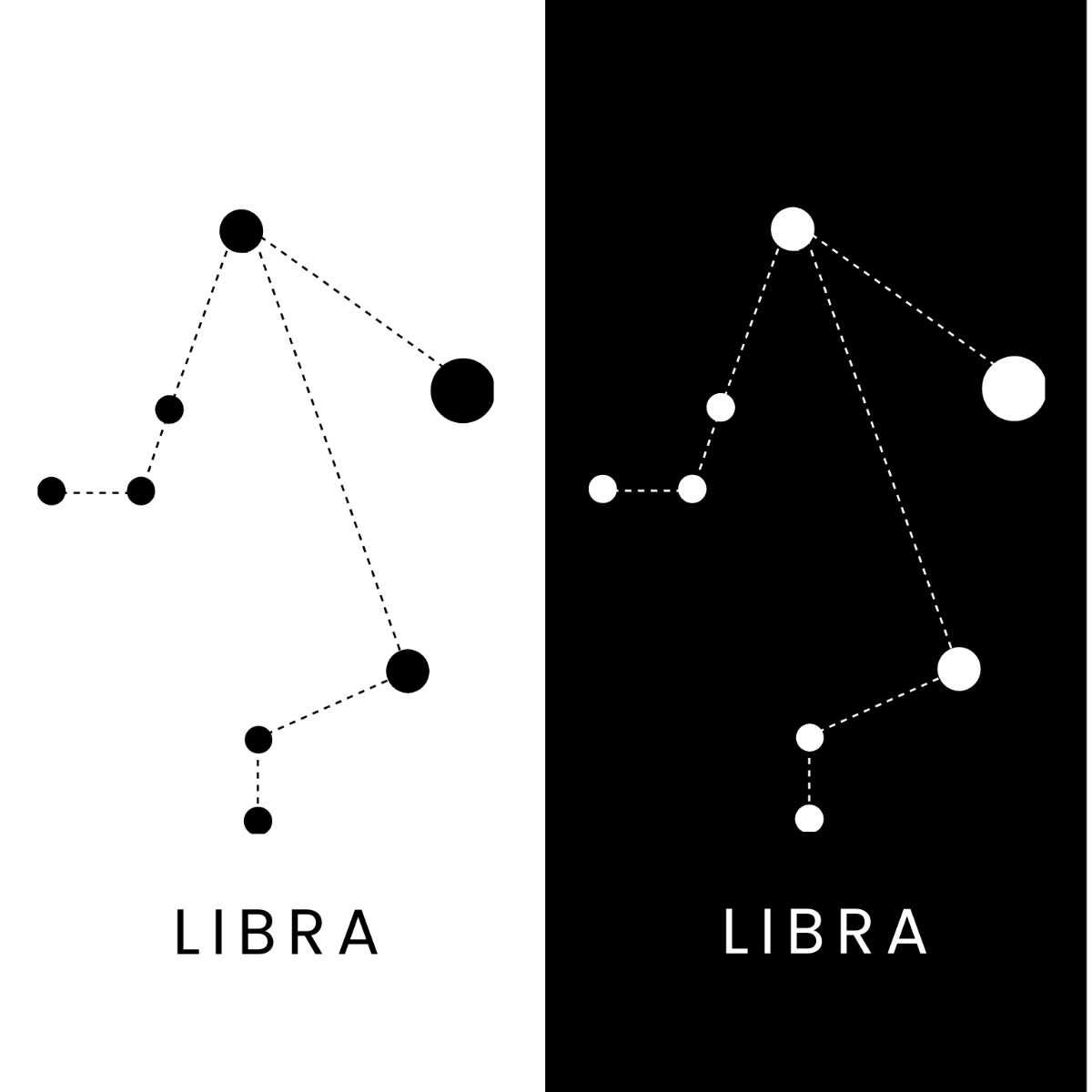 Libra Star Vector Template