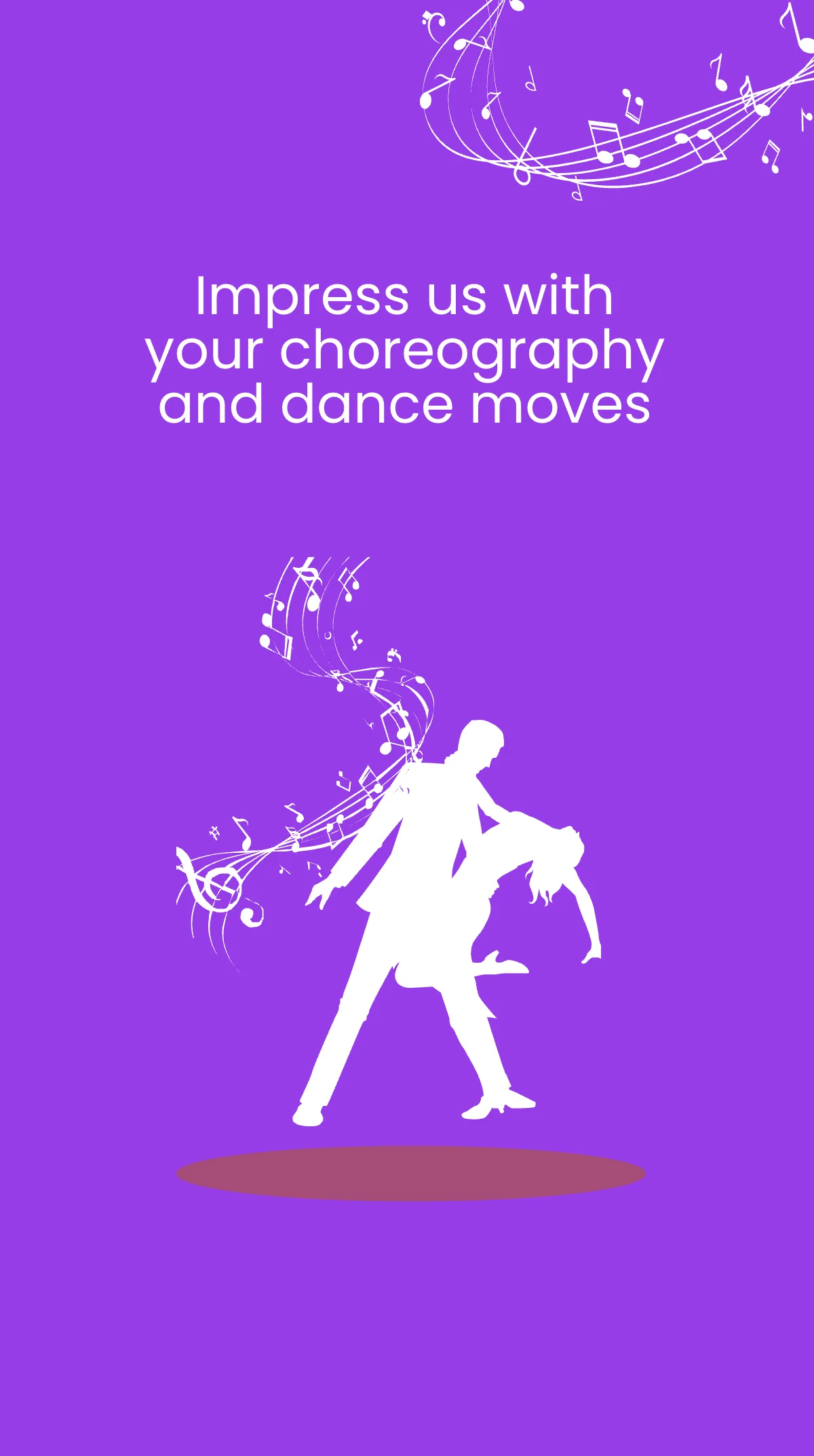 Free Dance Audition Instagram Story Template to Edit Online