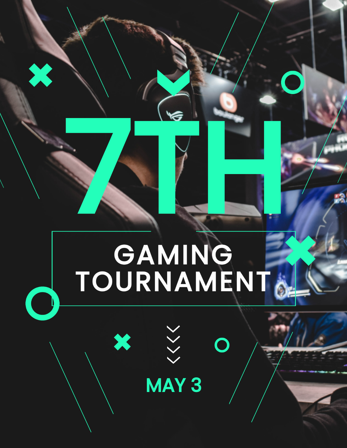 Gaming Tournament Flyer Template - Edit Online & Download